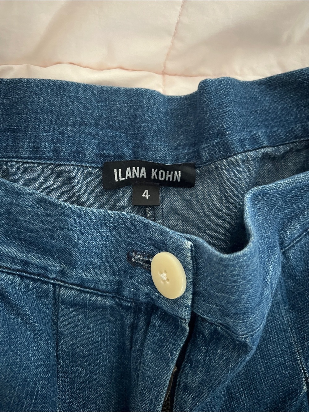 Ilana Kohn High-Rise Jeans in Medium Blue Denim